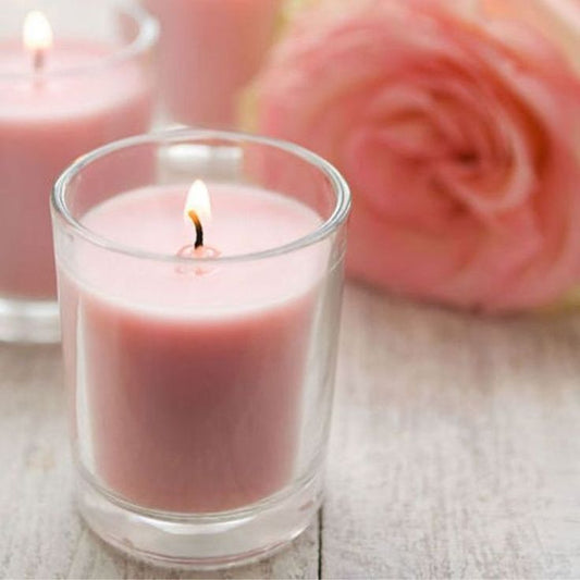 Velas mini rosas