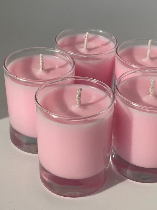 Velas mini rosas